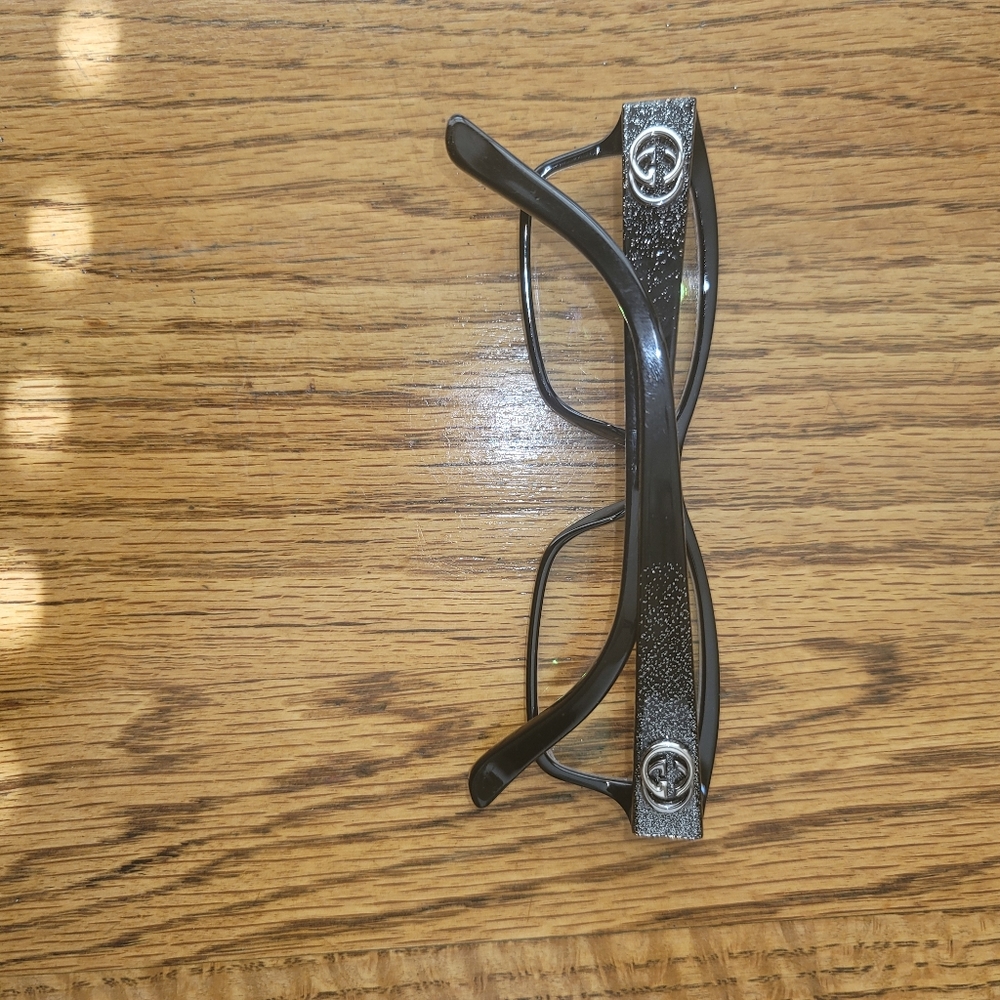 NWOT Gucci GG 3203 Yho Black Glitter  Rectangular Optical Frames Eyeglasses - Picture 7 of 12